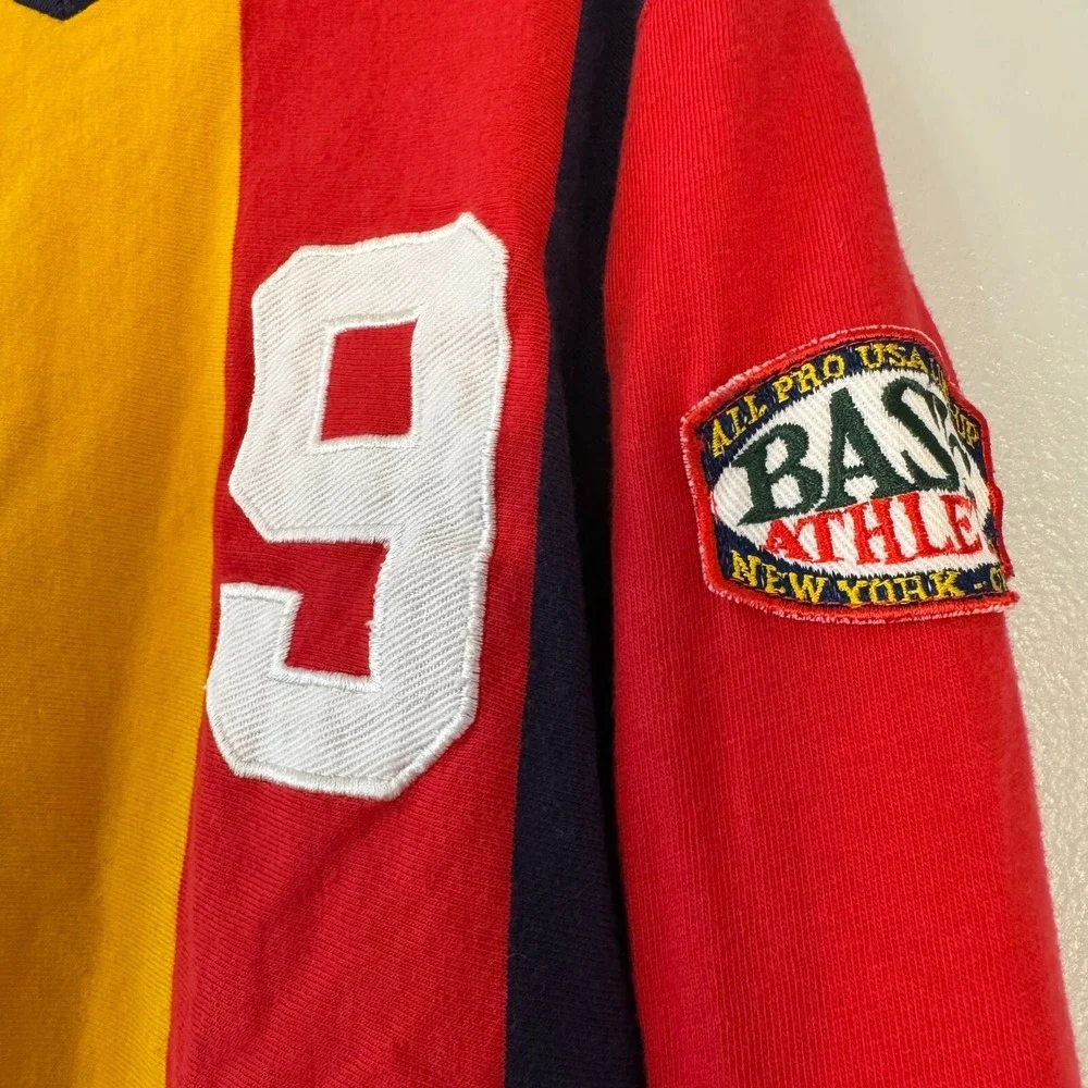 GAP Kids Rugby Long Sleeve Shirt Vertical Stripe V-neck‎ Boys XS - No Collar #9